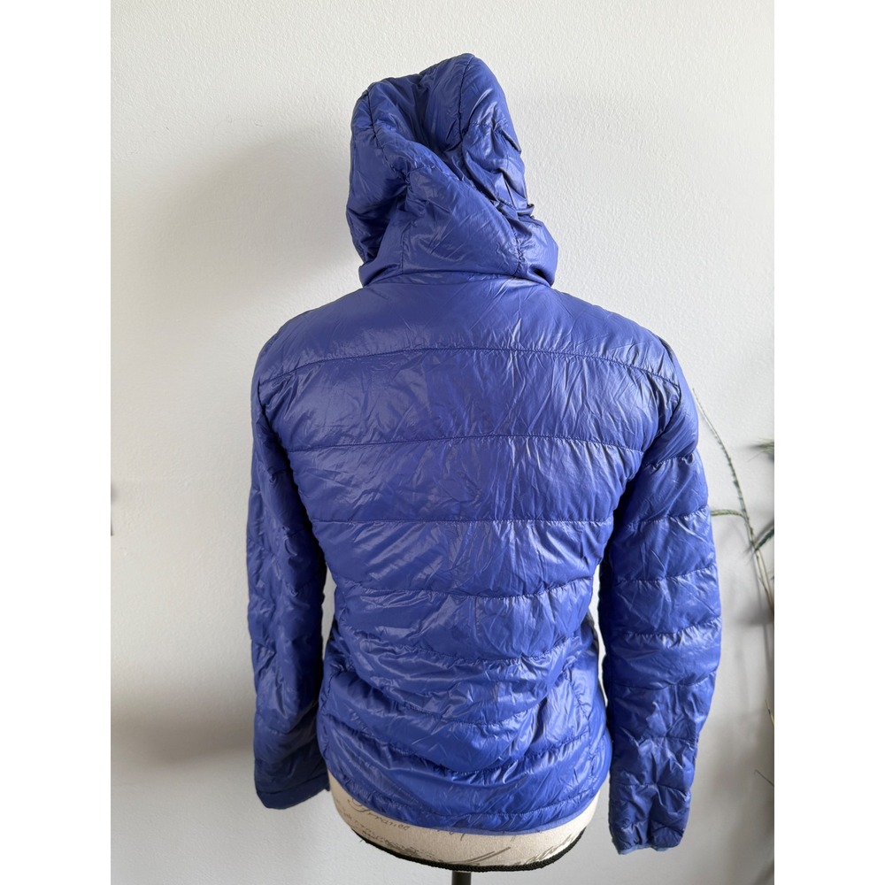Active Basic Blue Lightweight Hooded Puffer Down … - image 5